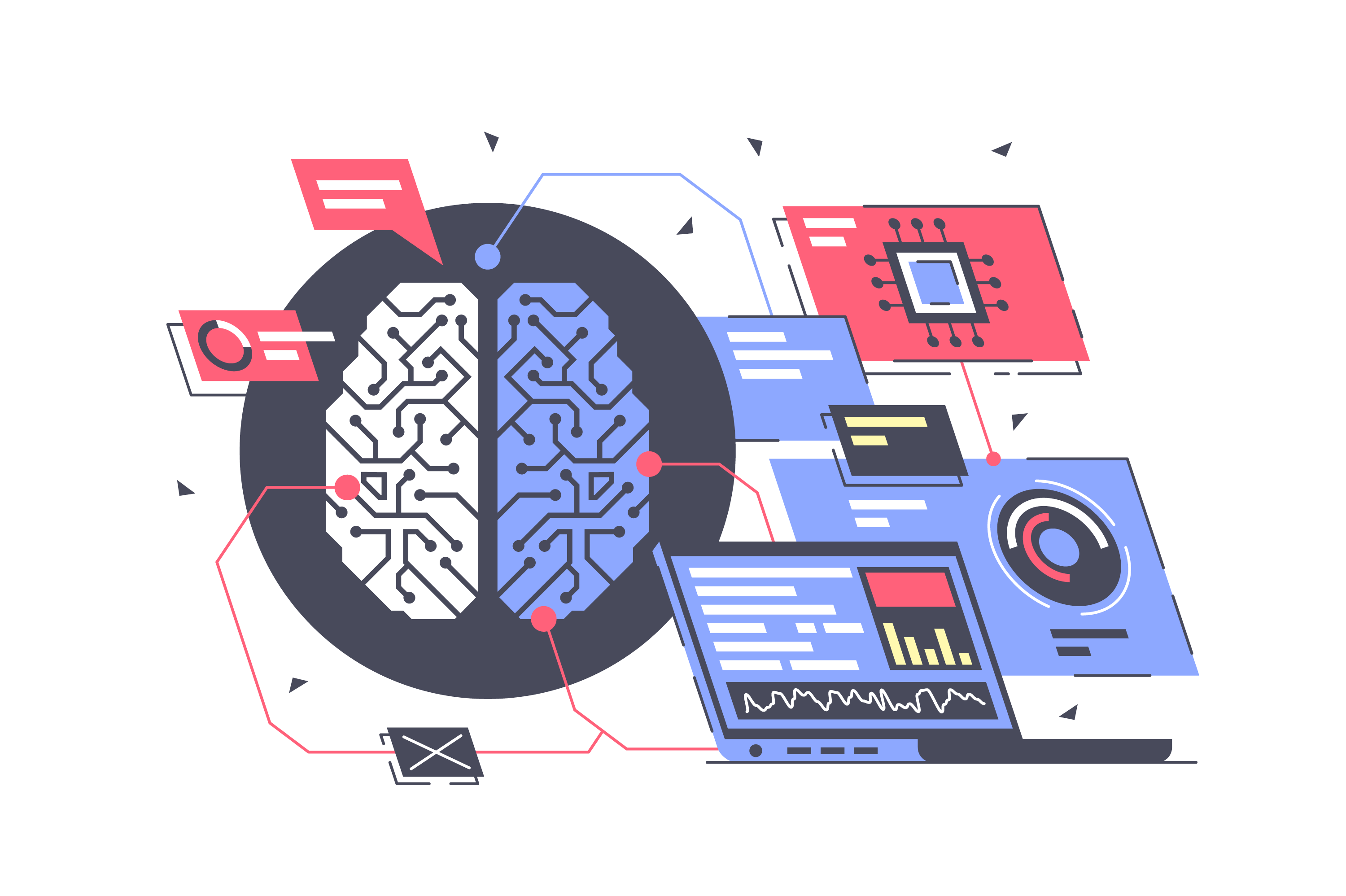 Algorithmic feed—chaos, noise, competing signals
