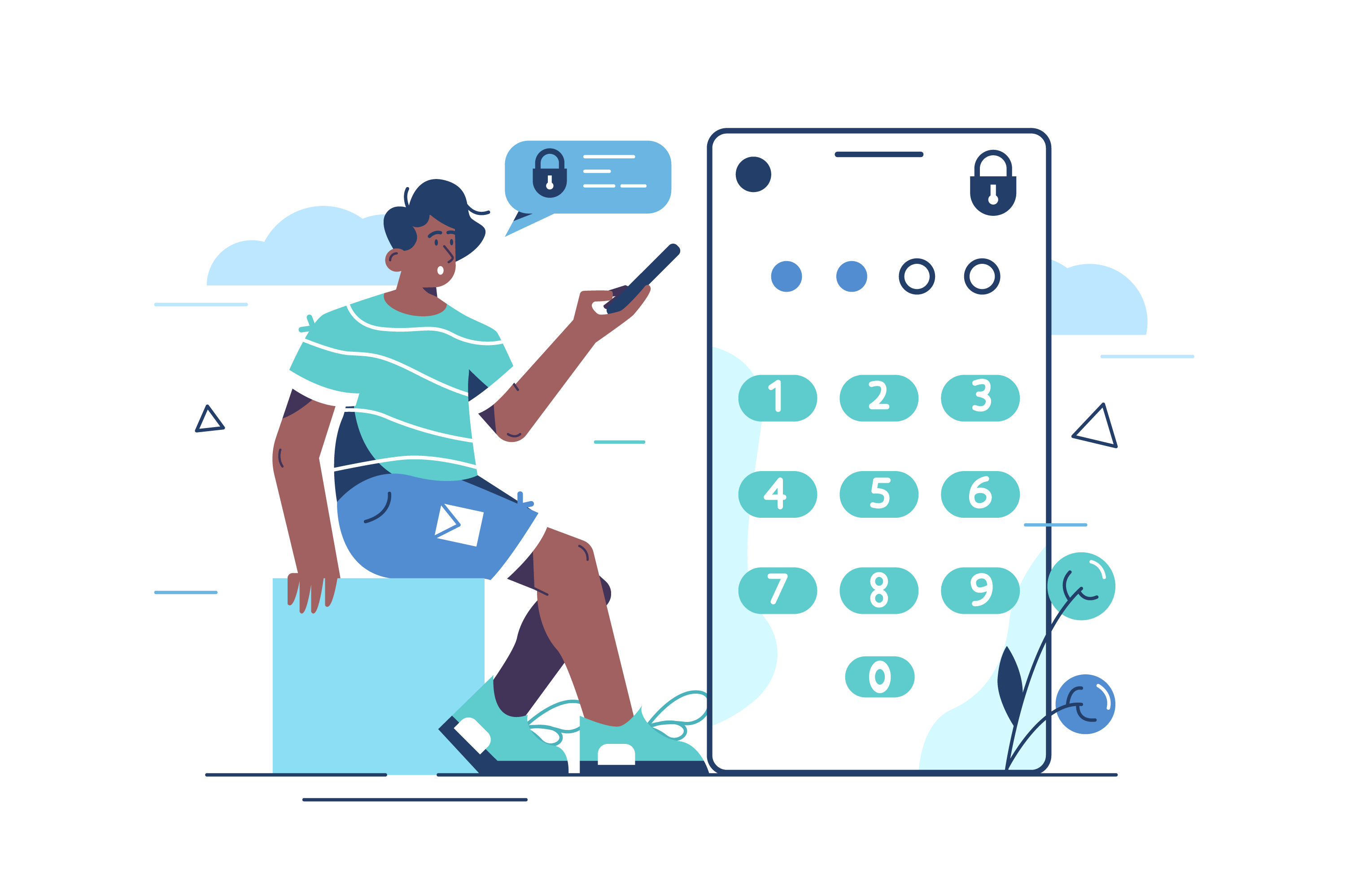 Trust and transparency—shield, lock